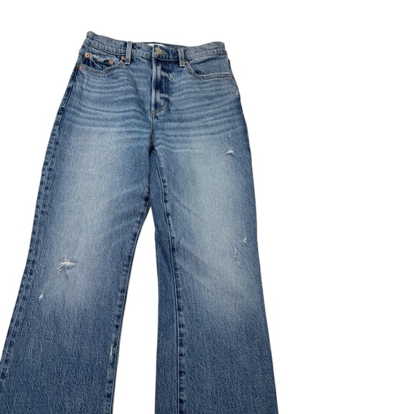 Pistola Ally Ankle Boot Cut Denim Jeans High Rise Cropped Medium Wash - Picture 4 of 13